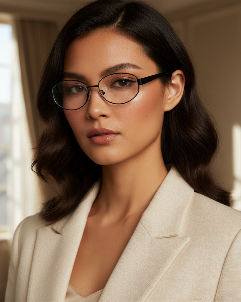Kiro Old Money Vintage Oval Blue Light Glasses | Metal Frame 90s Retro Computer & Gaming Eyewear for Women & Men