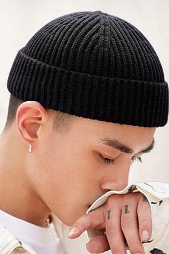 Classic Cuffed Beanie | Unisex Ribbed Knit Winter Hat | Warm & Stylish Fisherman Skull Cap for Men & Women