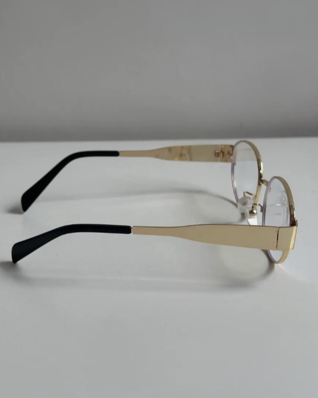 Kiro Old Money Vintage Oval Blue Light Glasses | Metal Frame 90s Retro Computer & Gaming Eyewear for Women & Men