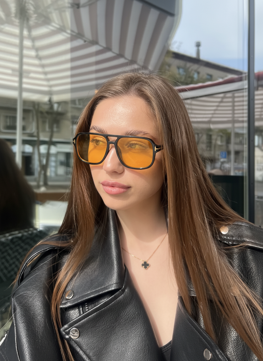 Retro Aviator Fashion Glasses