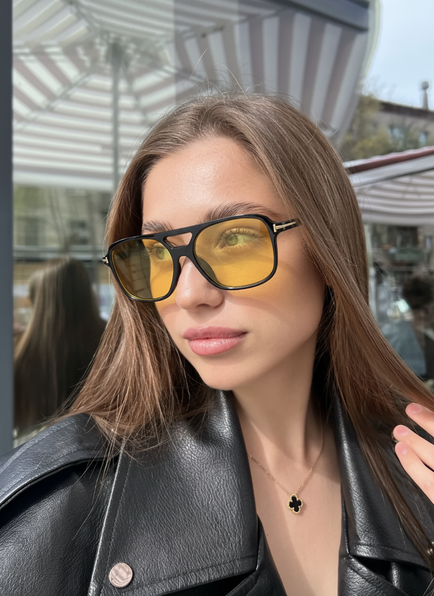 Retro Aviator Fashion Glasses