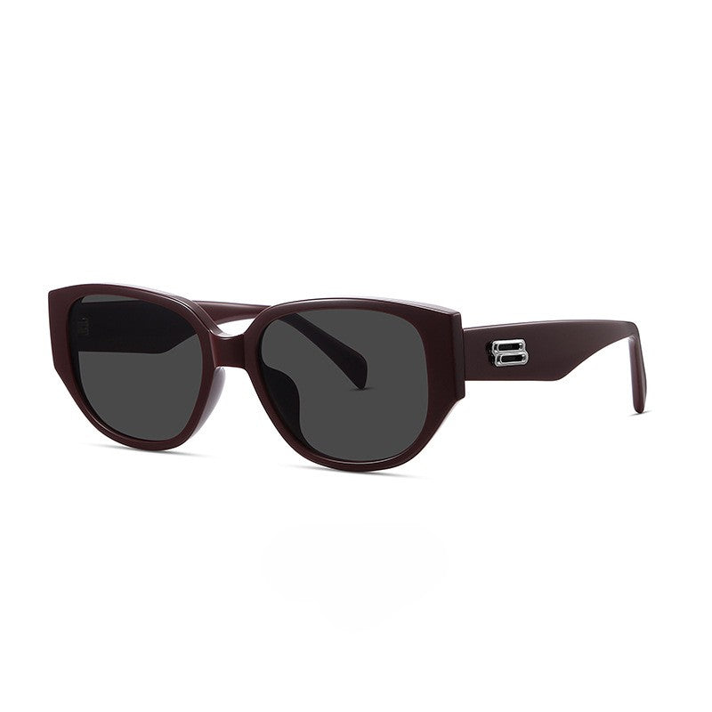 Retro Romance: Unisex Cat-Eye Sunglasses | High-Definition Nylon Plate