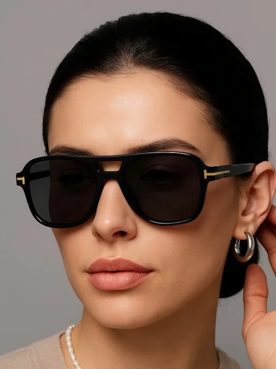 Kiro Retro Aviator Sunglasses | 90s Style Fashion Glasses for Men & Women