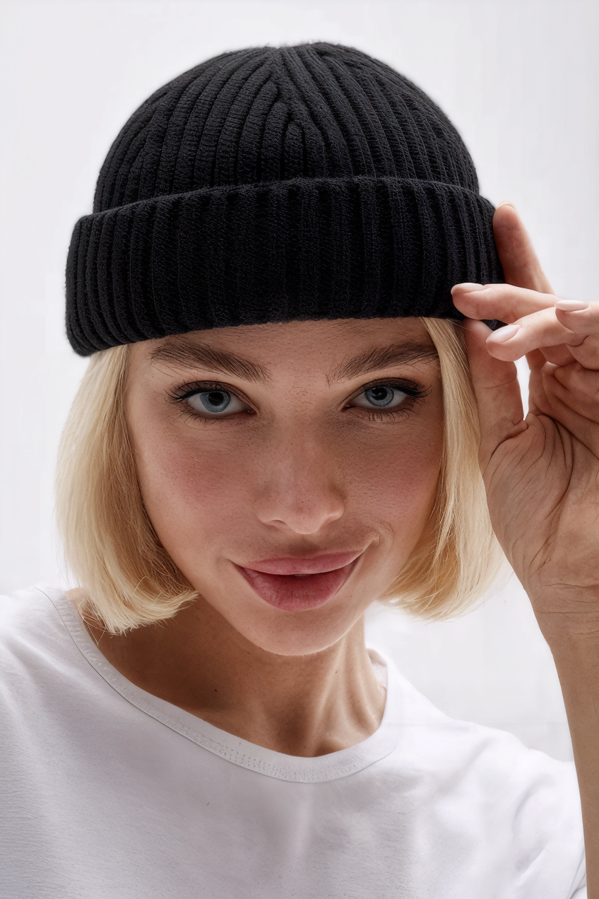 Docker Skull Cap Fisherman Beanie – Marie Kiro Soft Non-Itchy Hypoallergenic Knit Hat, Unisex