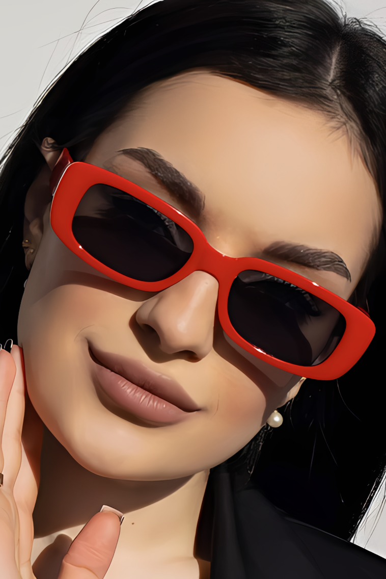 Kiro Y2K Rectangular Sunglasses 90s Retro Style | Fashion Glasses for Men & Women UV400