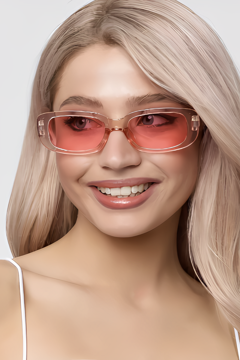 Kiro Y2K Rectangular Sunglasses 90s Retro Style | Fashion Glasses for Men & Women UV400
