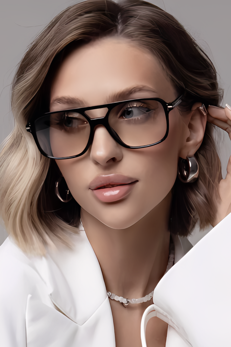 Kiro Retro Aviator Sunglasses | 90s Style Fashion Glasses for Men & Women