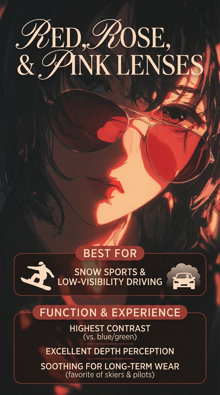 Red/Rose Or Purple Lenses