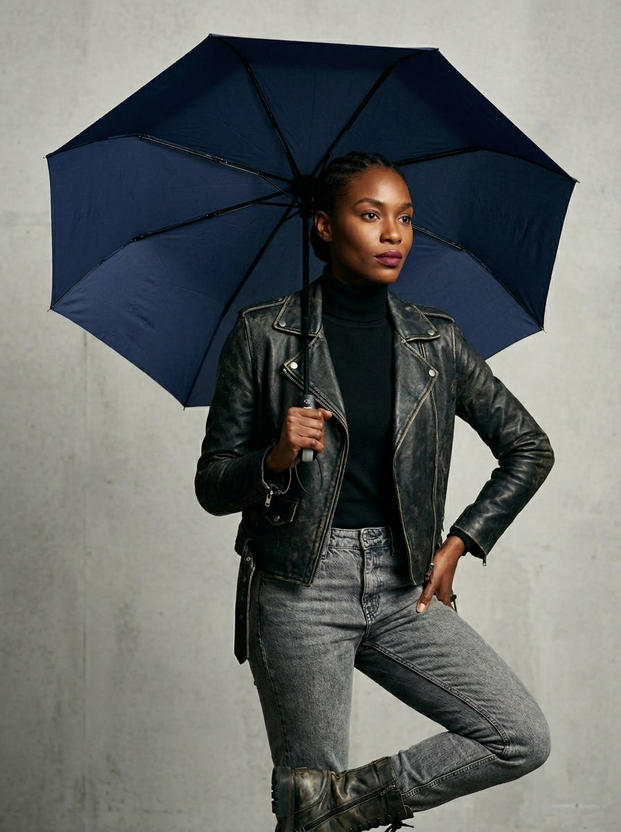The Keep - Blue | 10-Rib Automatic Compact Travel Umbrella