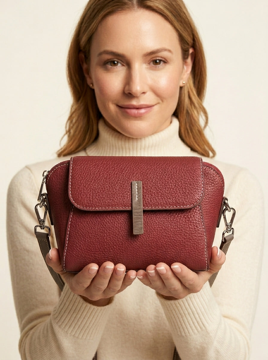 The Dispatch -  Red Crossbody Bag Small Shoulder Purse