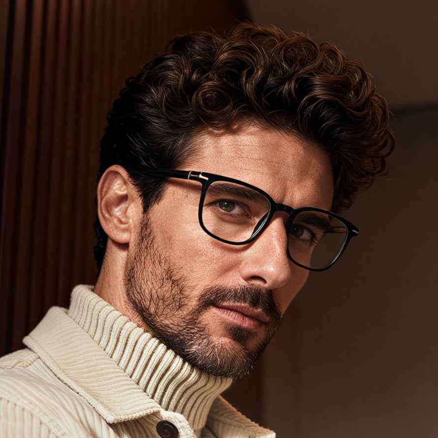 The MK-Aeris | Oval Optical Frames - Apex-Blue Light Defense - Hybrid High-Tensile TR90 & Sculpted Acetate