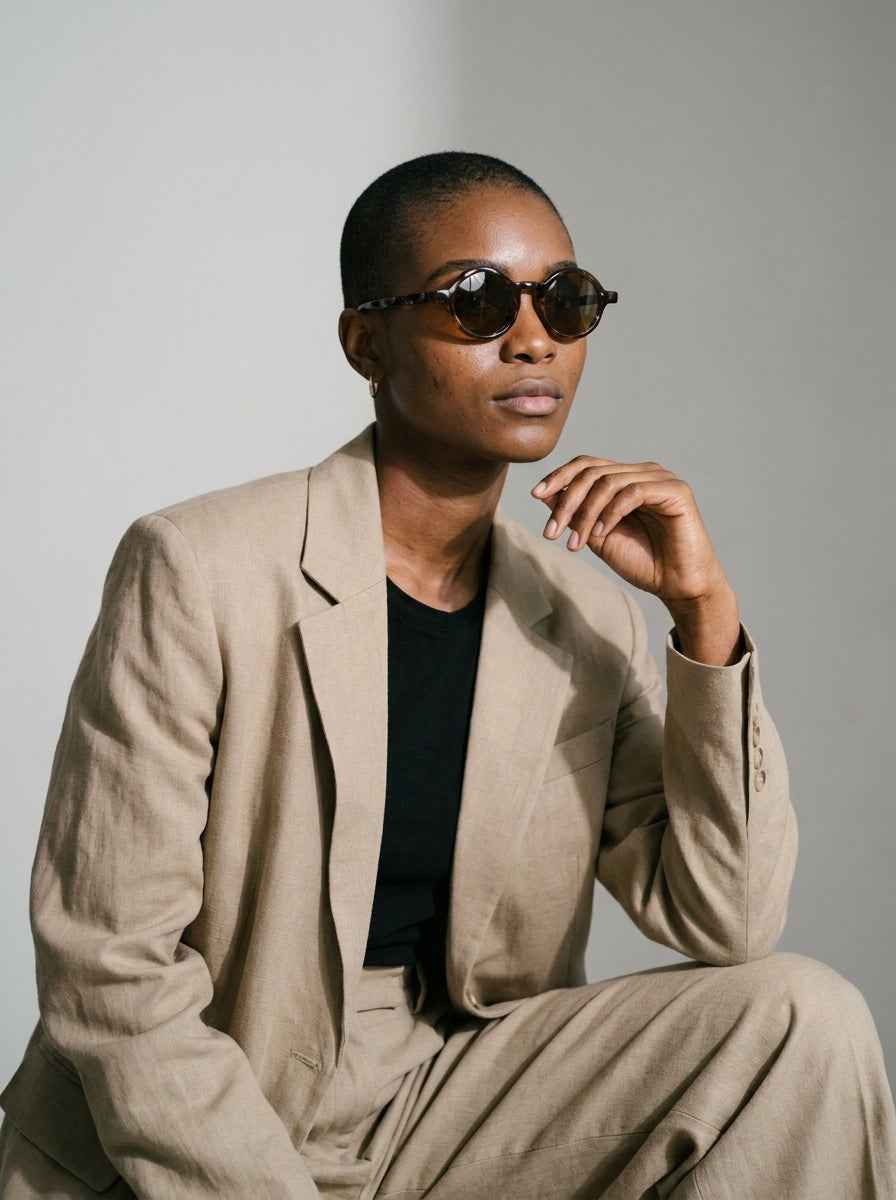 The Index Polarized Havana | Round Sunglasses | UV400 TAC Polarized Brown Lenses