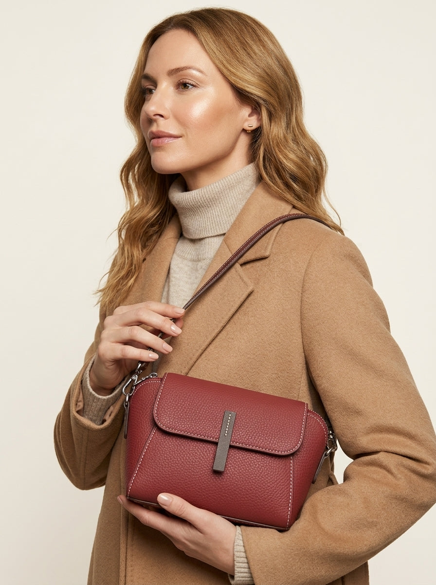 The Dispatch -  Red Crossbody Bag Small Shoulder Purse