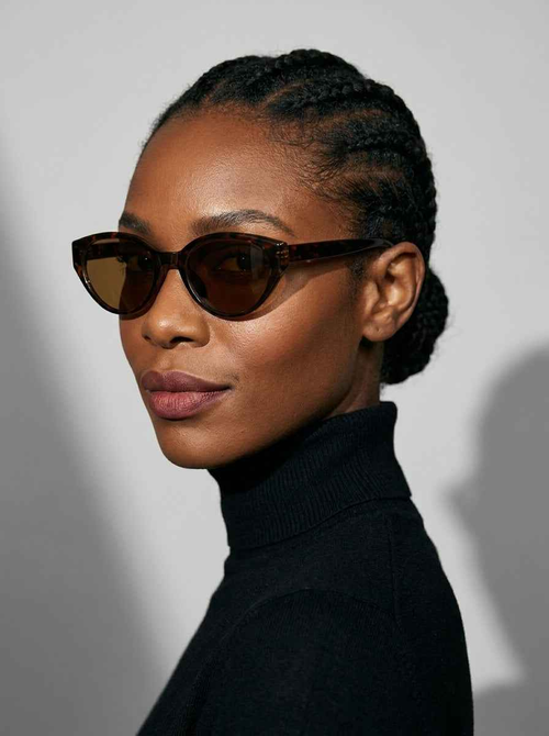 The Alibi Polarized Amber | Cat-Eye Sunglasses | UV400 TAC Polarized Lenses