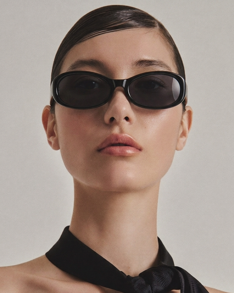 Marie Kiro Velvet Eclipse Polarized Cat-Eye Sunglasses, UV400 Small Frame Nylon Acetate