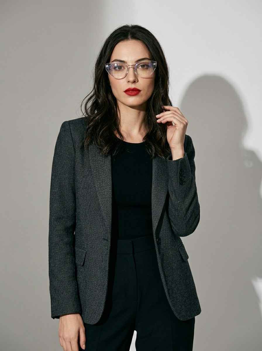 The Alibi | Smoke, Blue Light Optical Frames | Cat-Eye Glasses | TR90 Frame