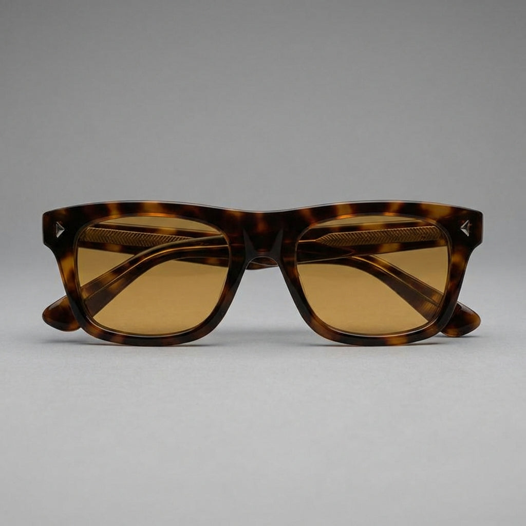 Polarized Sunglasses Amber Lens UV400 Protection Acetate Frame MK Vista Driving Glasses Unisex Square