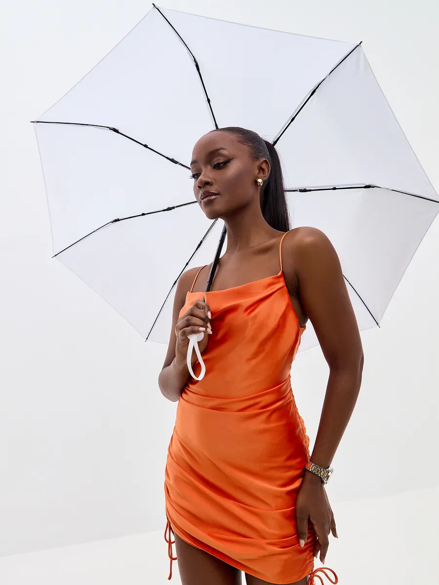 The Plot Twist - White Automatic Umbrella
