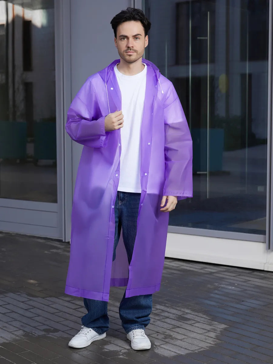 The Backup Plan - EVA Hooded Rain Coat, Purple