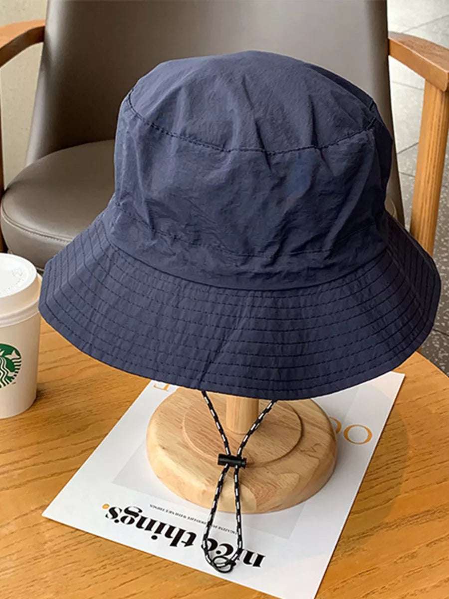 The Foldaway - Packable Wide Brim Sun Hat, Navy (Extended Fit 60-65cm)