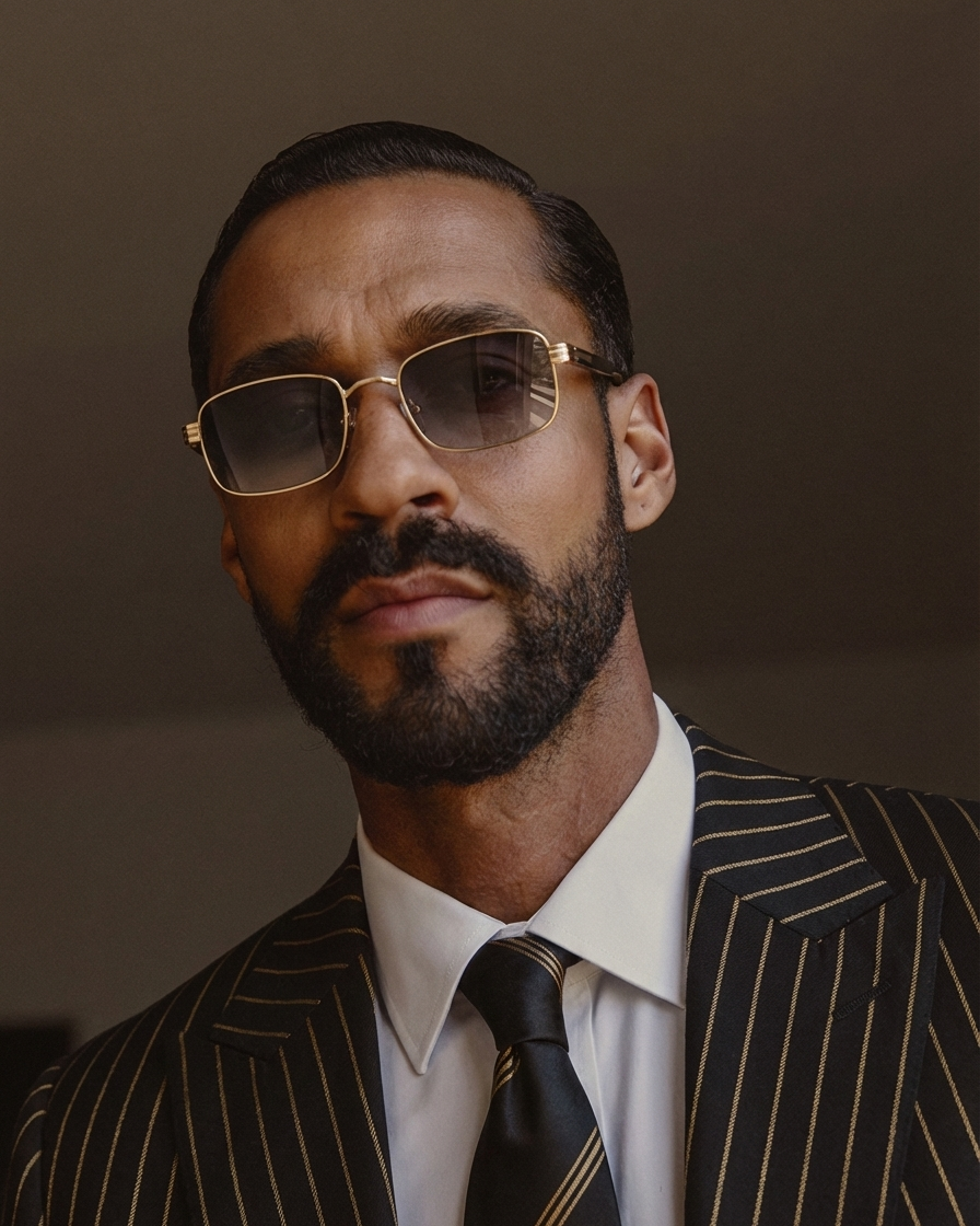 Marie Kiro Retro Square Sunglasses, Polarized Metal Frame