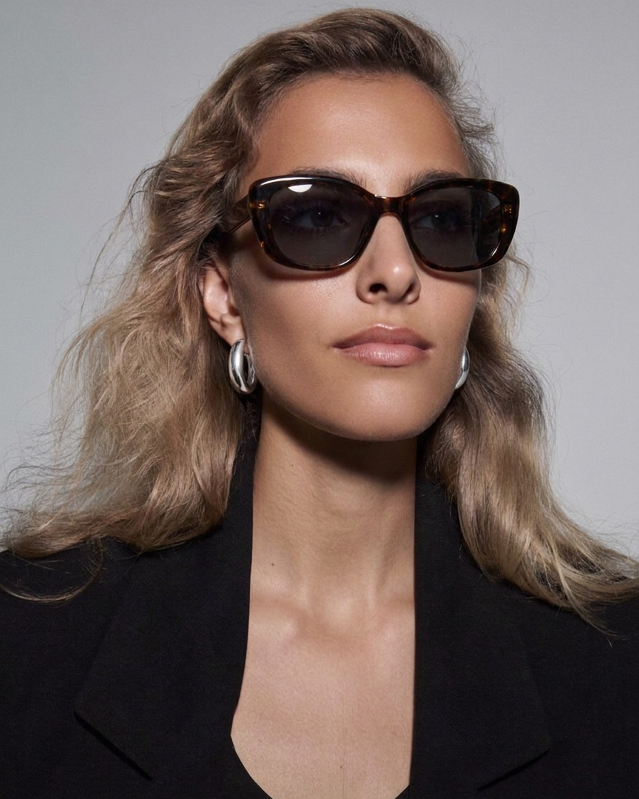 Marie Kiro: The Velvet Provocateur  Retro Cat-Eye Polarized Sunglasses for Women, UV400 Protection