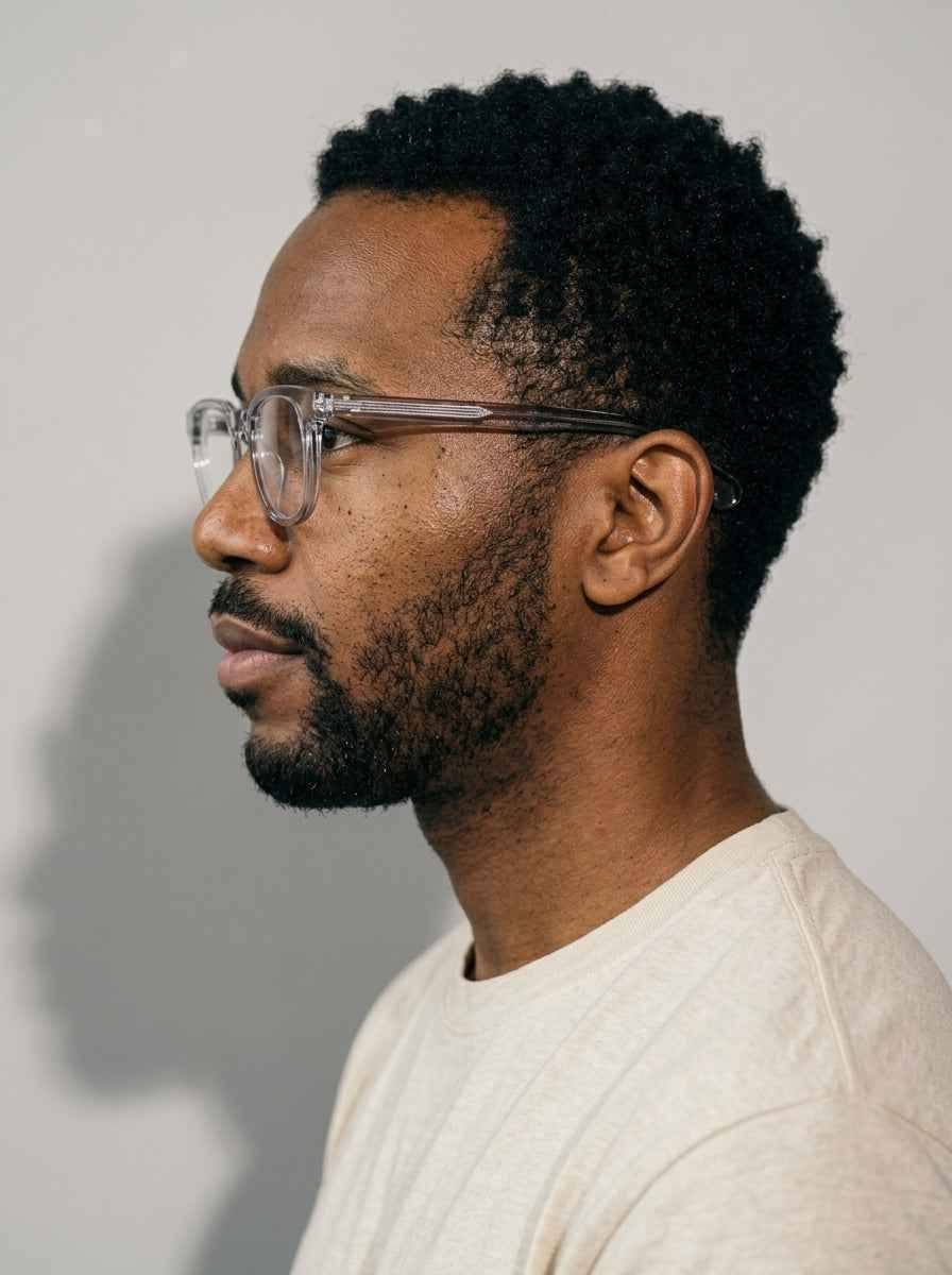 The Archivist  Transparent Gray | Blue Light Optical Frames | TR90 Retro Square Eyeglasses