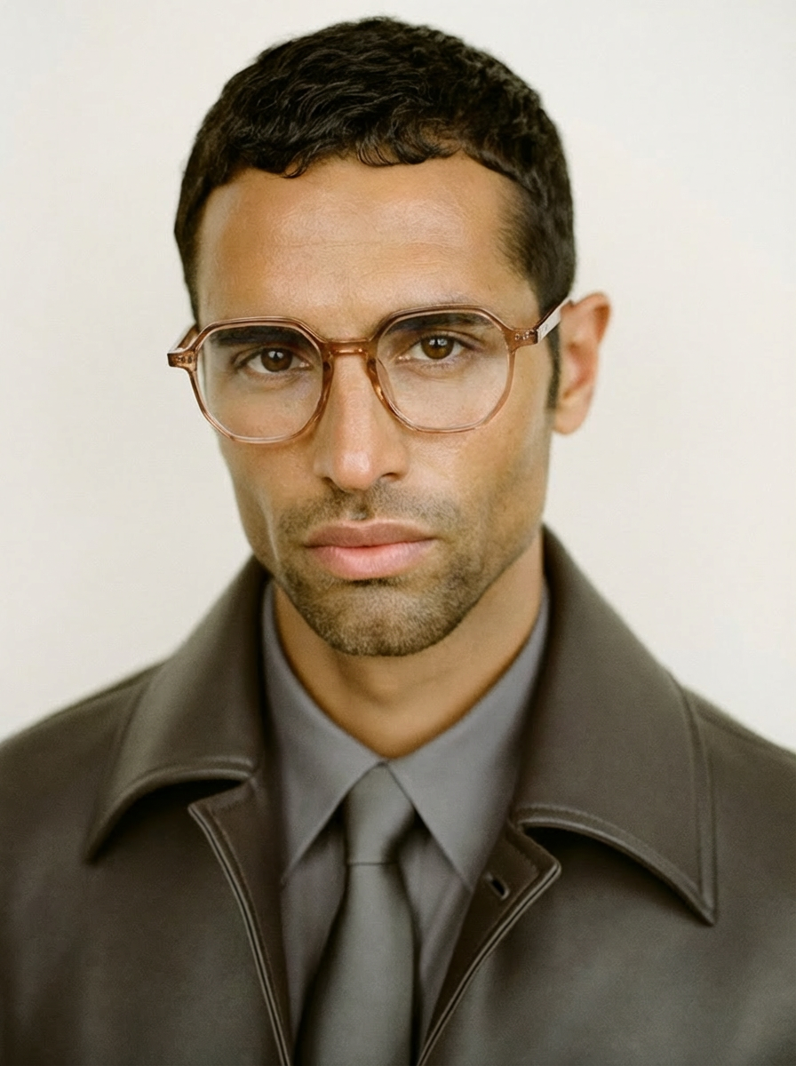 Geometric Blue Light Blocking Glasses - Ultra-Lightweight Retro Acetate-Style Frames