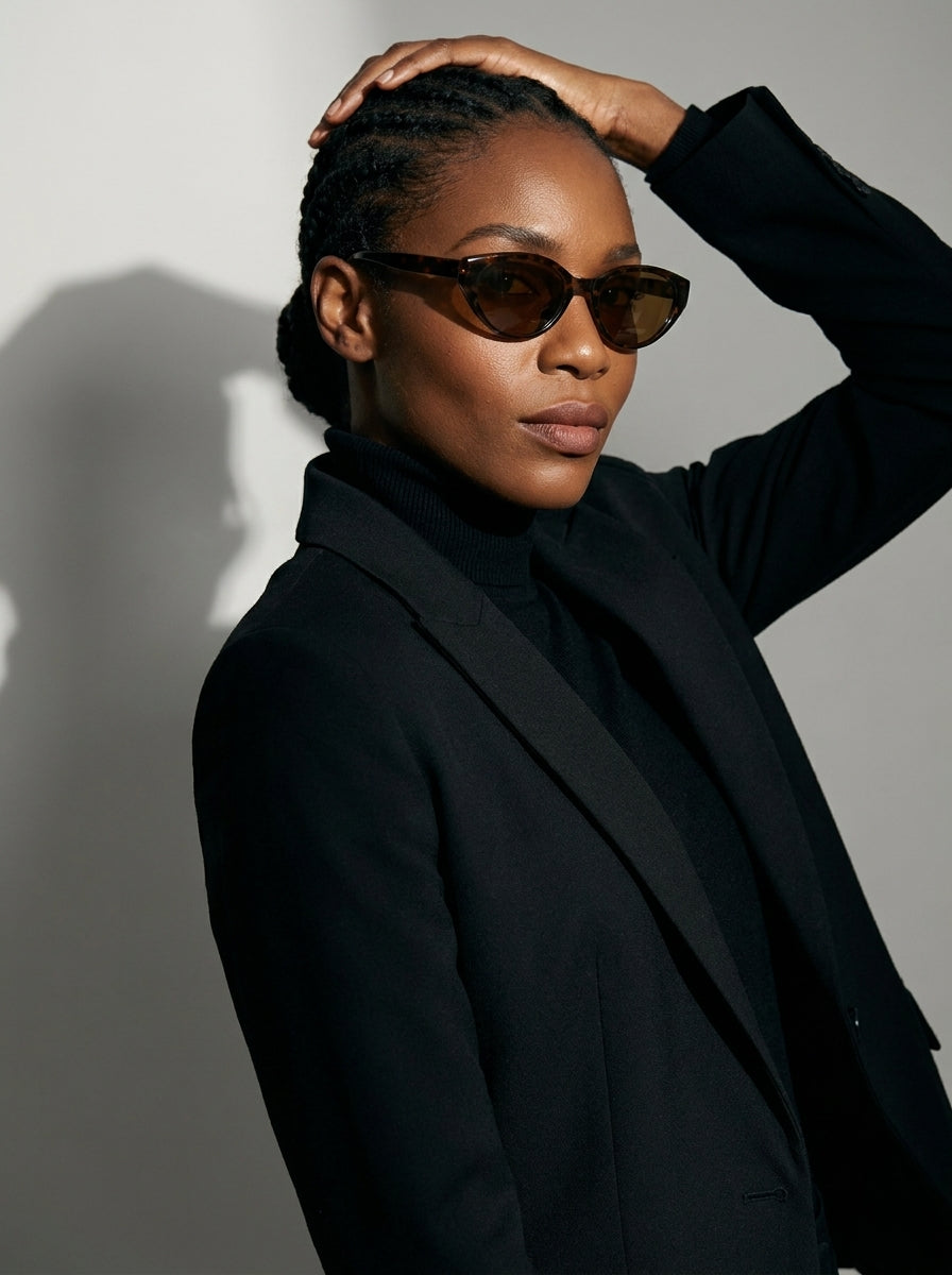 The Alibi Polarized Amber | Cat-Eye Sunglasses | UV400 TAC Polarized Lenses