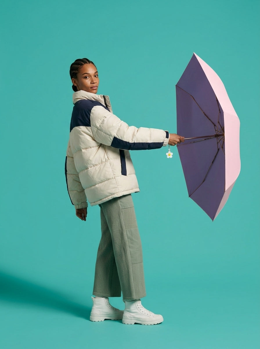 The Pocket Arc  Ultra-Compact UPF 50+ Sun & Rain Umbrella | Pink