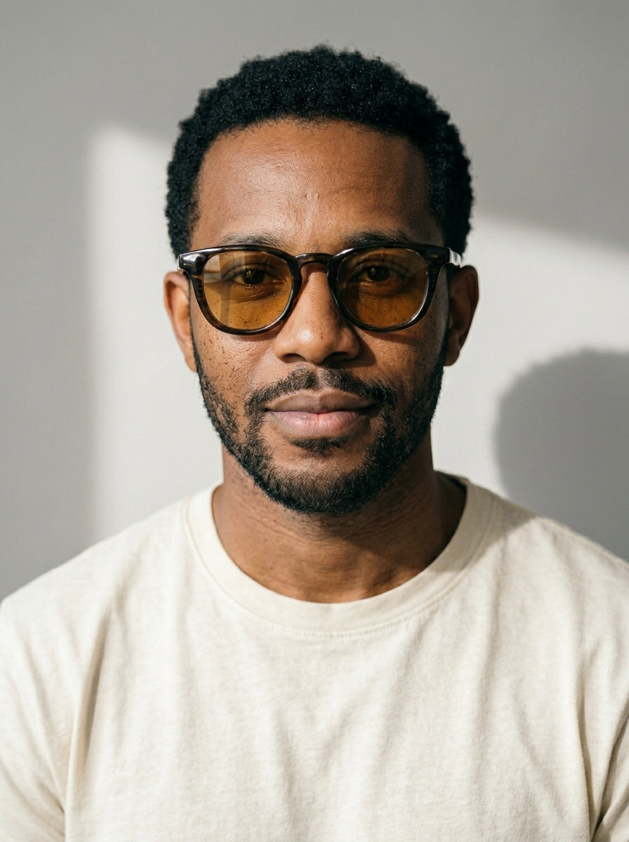 The Archivist Polarized Sienna | Retro Square Sunglasses | UV400 TAC Polarized Brown Lenses