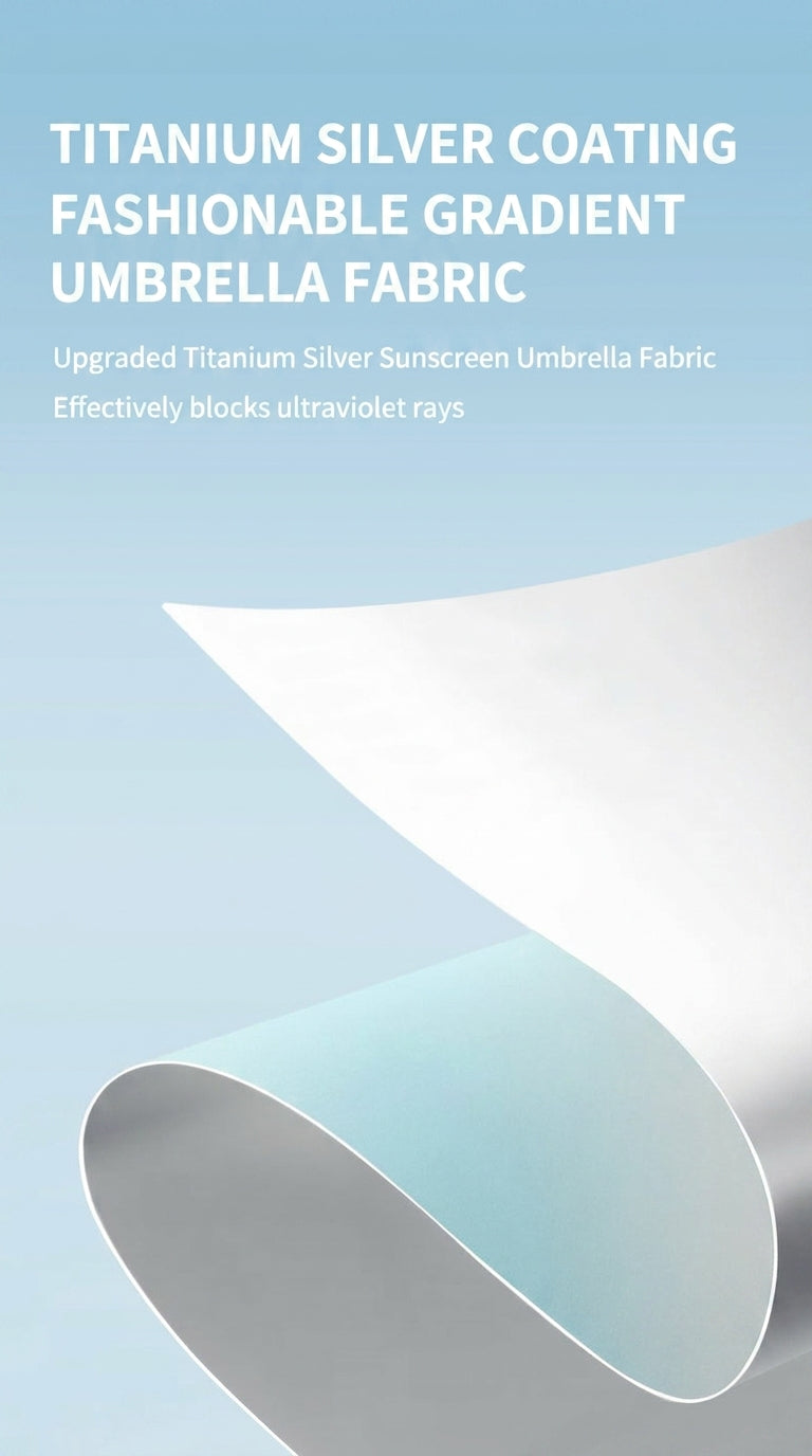 The Prism - Gradient Pink Tri-Fold Umbrella | 16-Rib Compact Sun & Rain Shield