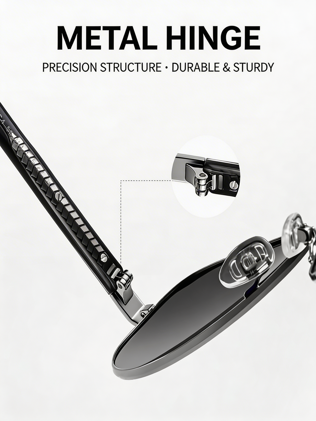 Marie Kiro Classic Aviator Sunglasses, UV400 Polarized Metal