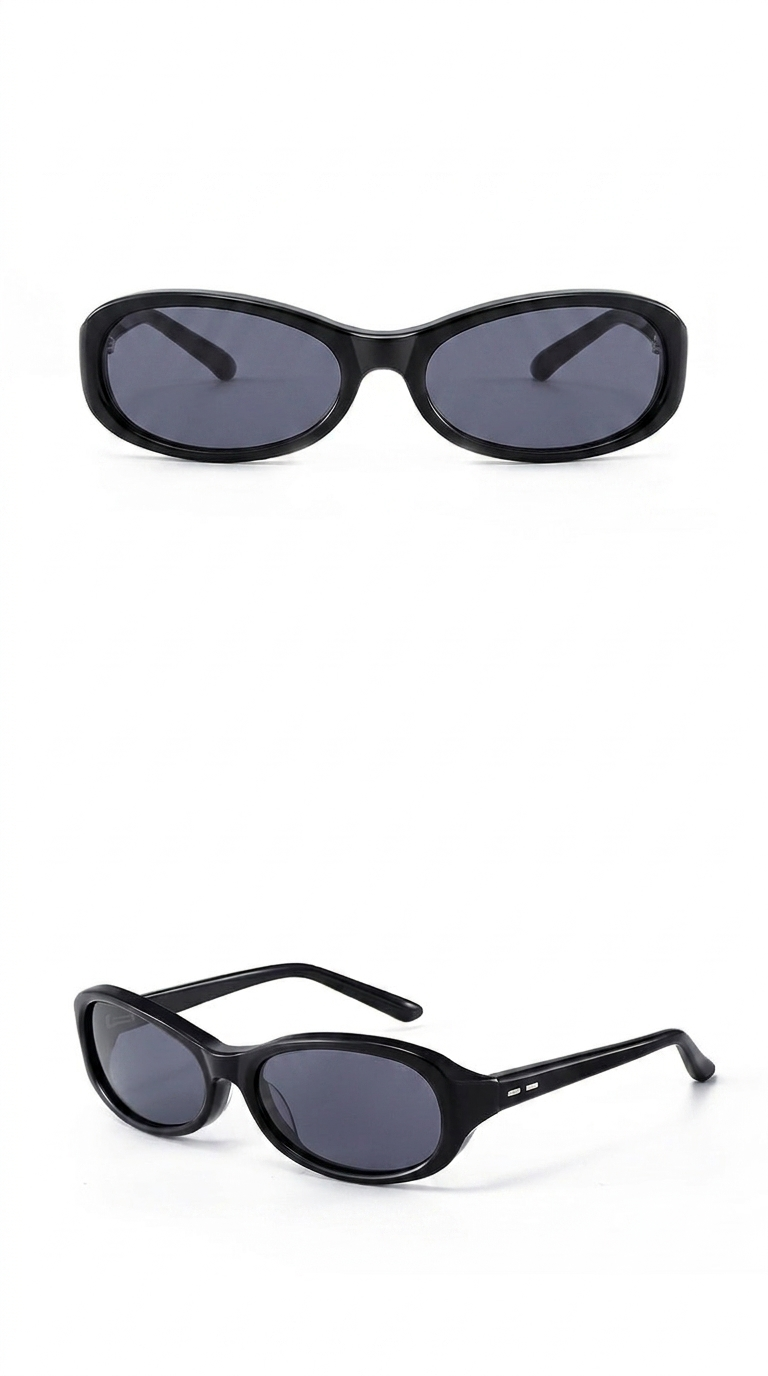 Marie Kiro: Velvet Eclipse - Polarized Cat-Eye Sunglasses, UV400 Small Frame Nylon Acetate