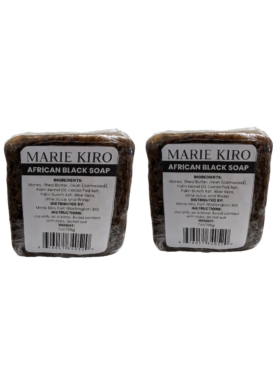 Authentic African Black Soap 7oz, Natural Soap From Ghana