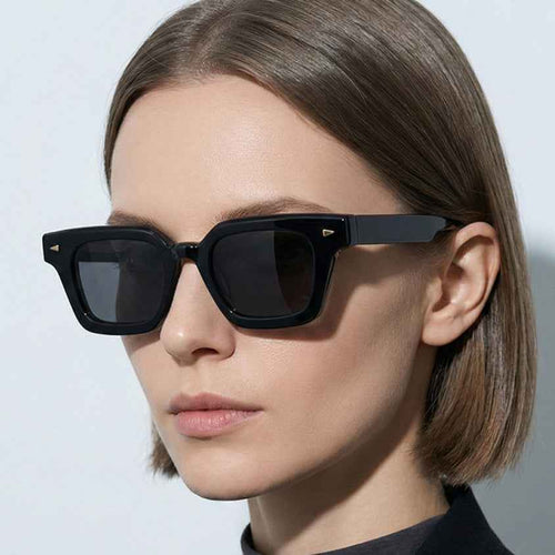 The MK-Regent | Square Sunglasses - Apex-Clarity HD Polarized - Sculpted Architectural Acetate