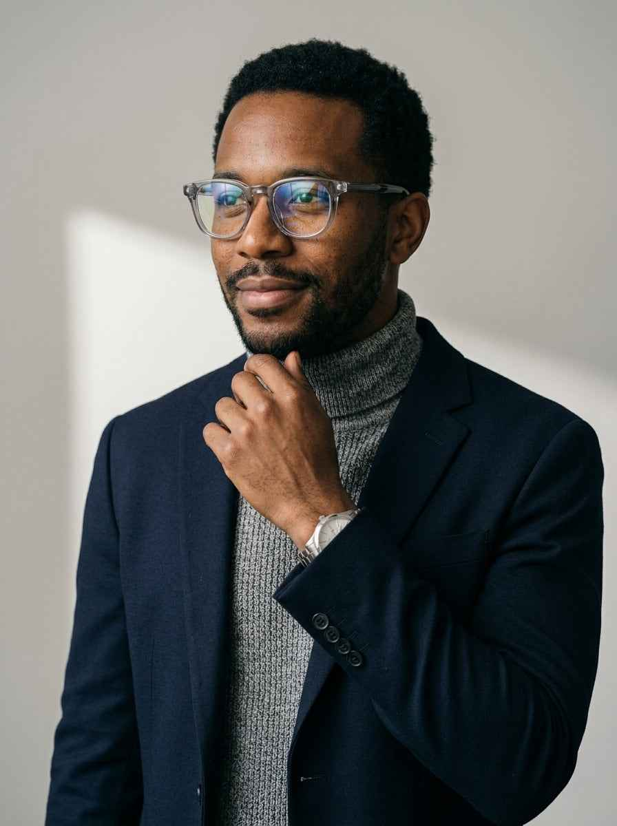The Archivist  Transparent Gray | Blue Light Optical Frames | TR90 Retro Square Eyeglasses