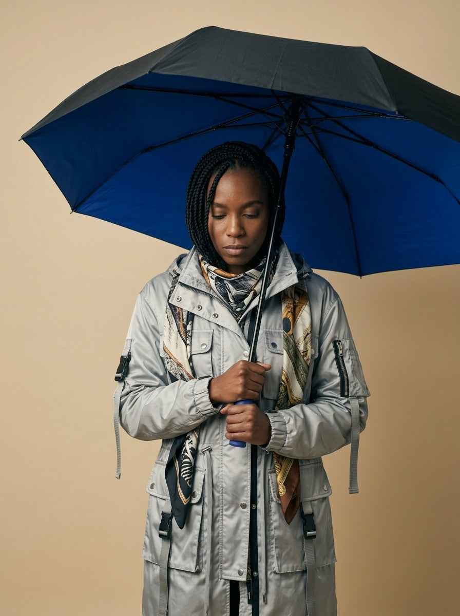 The Bulwark  20-Rib Extra-Large Automatic Umbrella | Blue