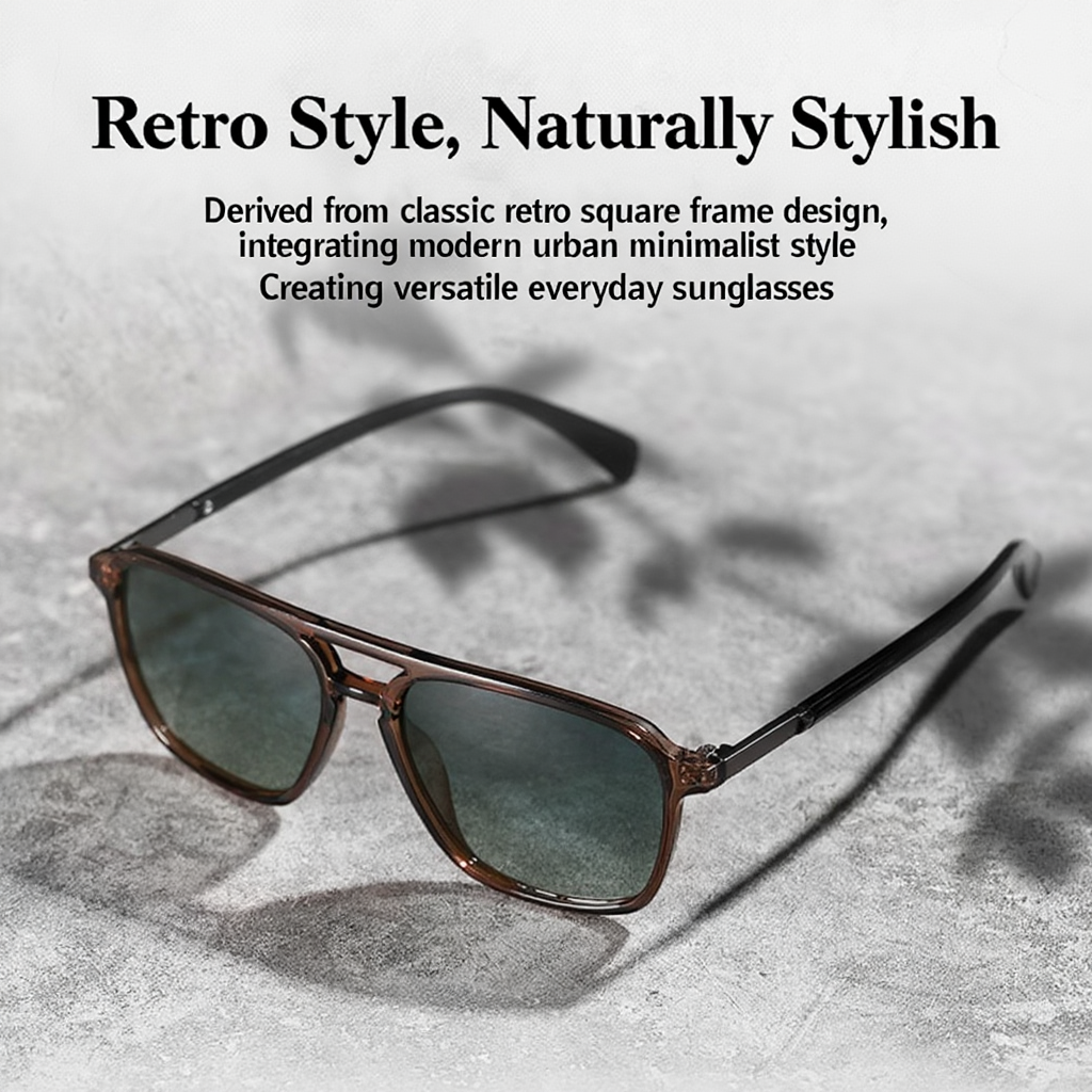 Marie Kiro Unisex Polarized Pilot Sunglasses, Double-Bridge UV400 TAC Lens