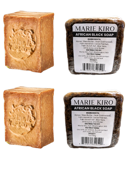 African Black Soap and Syrian Aleppo Soap Bundle
