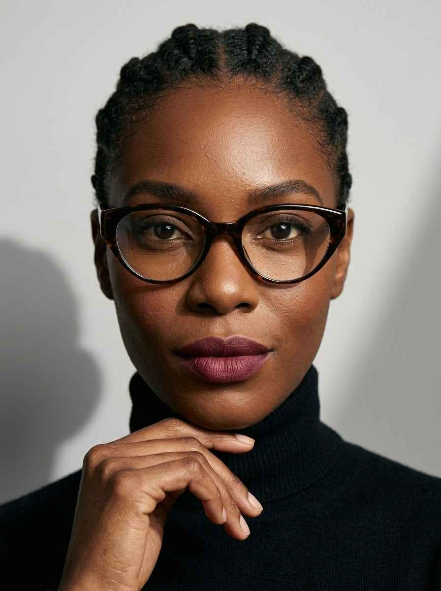 The Alibi | Amber, Blue Light Optical Frames | Cat-Eye Glasses | TR90 Frame