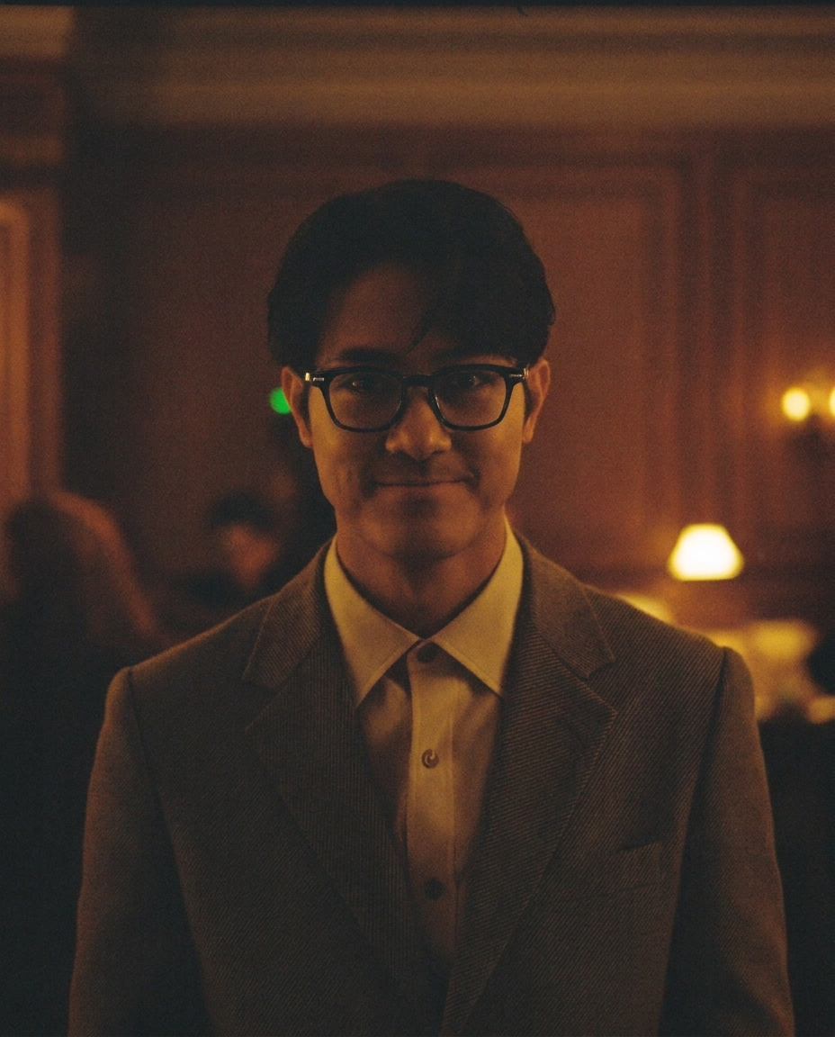 The Intellectual Don: Titanium Geometric Nerd-Style Eyeglasses