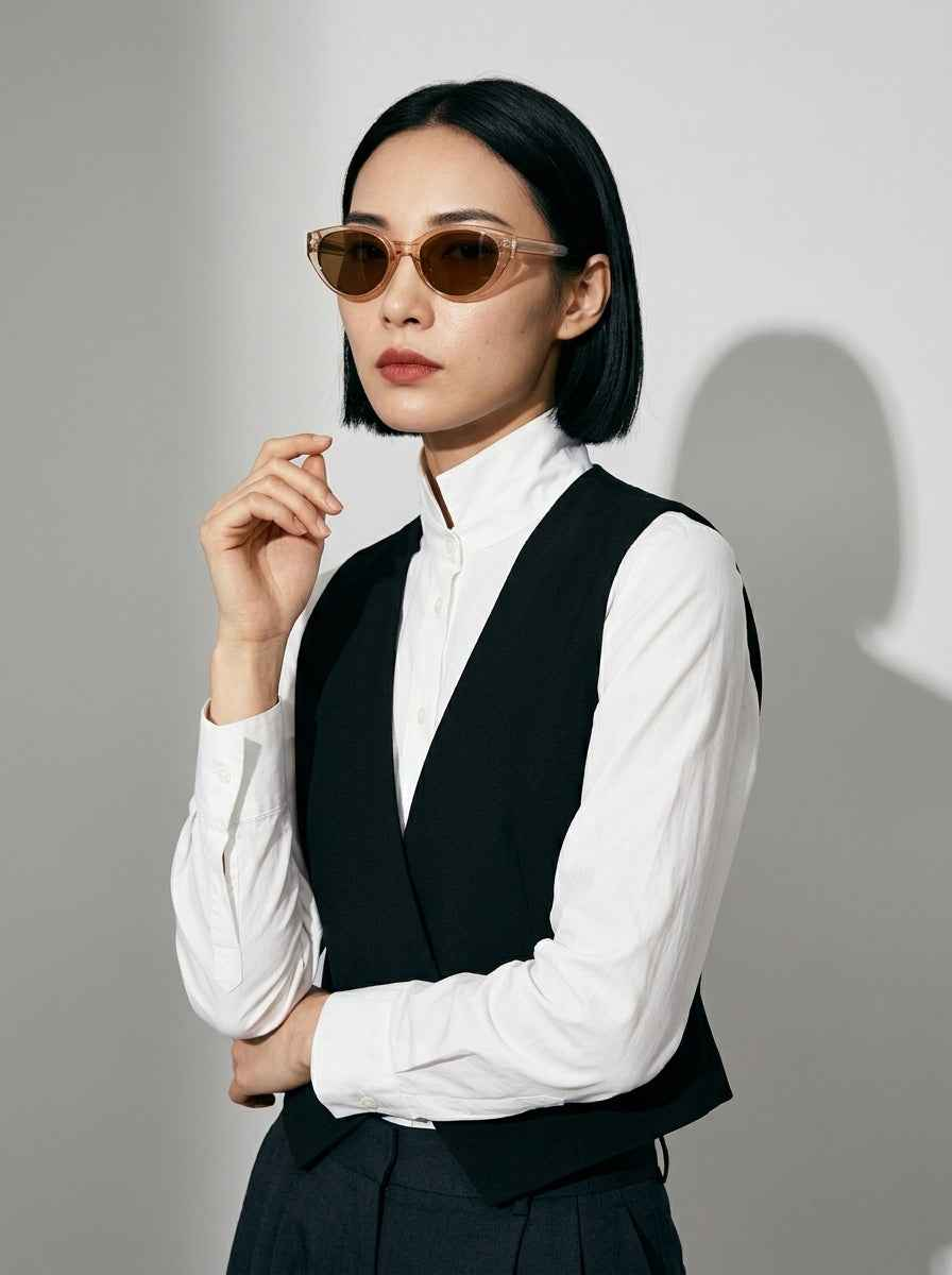 The Alibi Polarized Champagne | Cat-Eye Sunglasses | UV400 TAC Polarized Lenses