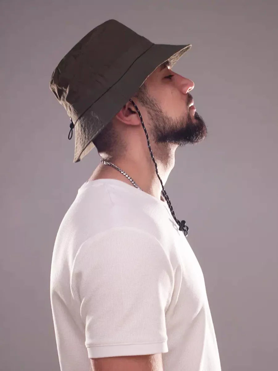 The Foldaway - Packable Wide Brim Waterproof Quick Dry Sun Hat, Army Green