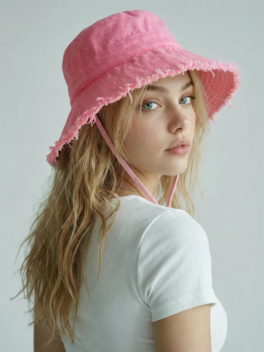 Marie Kiro Plus One Bucket Hat, Pink