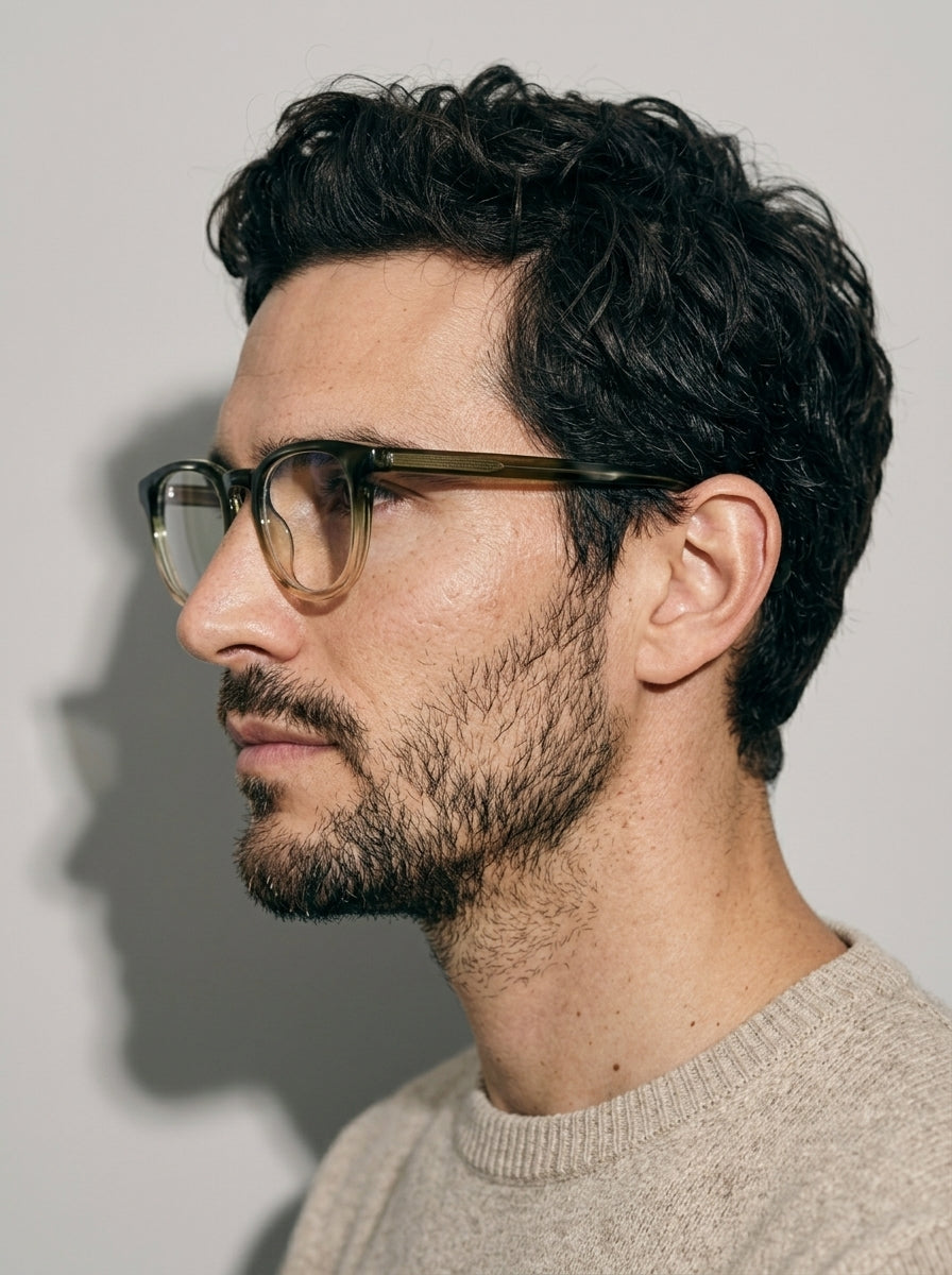 The Archivist  Verde | Blue Light Optical Frames | TR90 Retro Gradient Green Square Eyeglasses