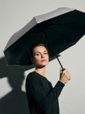 The Canopy - Noir Black | Automatic Titanium Silver UV Umbrella UPF50+ Compact Tri-Fold