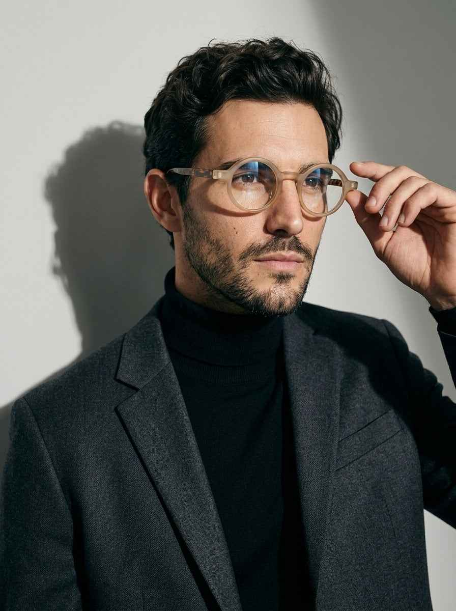 The Index Sienna | Blue Light Optical Frames | TR90 Round Brown Eyeglasses
