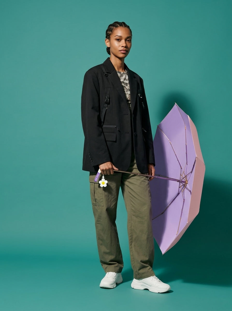 The Pocket Arc  Ultra-Compact UPF 50+ Sun & Rain Umbrella | Pink