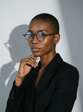 The Index  Transparent Gray | Blue Light Optical Frames | TR90 Round Eyeglasses